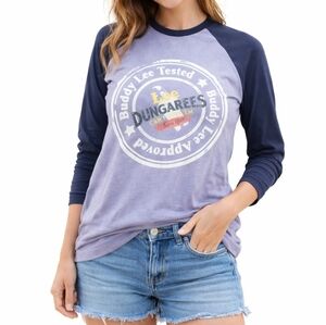 Lee Dungarees Buddy Lee Tested Approved Raglan T-shirt Size Small 100% Cotton